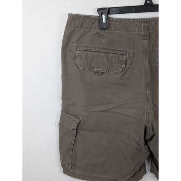Y2K Eddie Bauer Outdoor Outfitter Cargo Shorts Brown Men's Size 36 - Picture 9 of 10